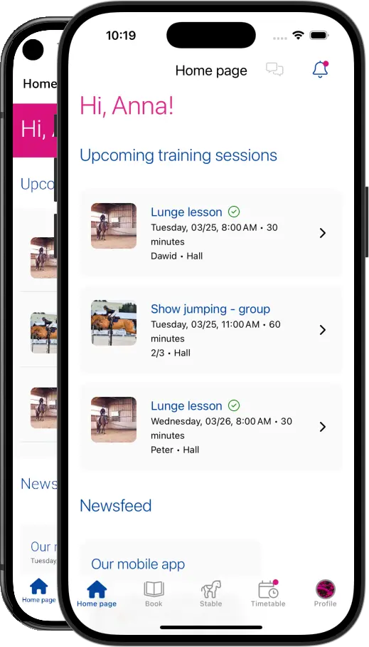 Mobile equestrian application